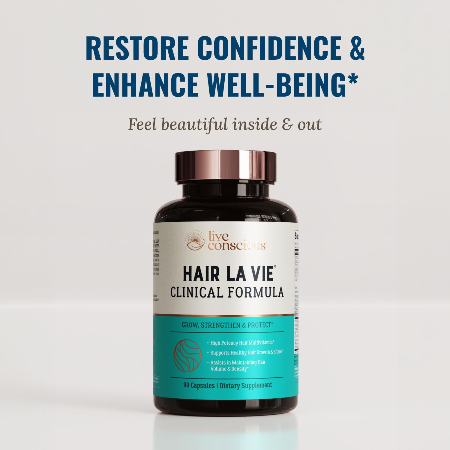Hair La Vie Clinical Formula Vitaminas para el Cabello con Biotina y Saw Palmetto - Bienestar Capilar y General (Pack de 2)