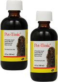 Pet Tinic 4 Oz (118 ml) - Pack de 2 - Suplemento Líquido con Hierro y Vitaminas B para Mascotas