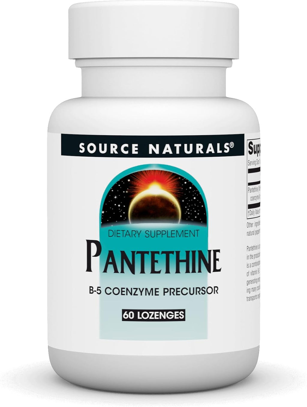 Source Naturals Pantetina B-5, 25 mg – 60 Pastillas Masticables