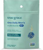 True Grace Multivitamínico para Hombres 40+ con Minerales Fermentados, Adaptógenos Orgánicos y Hongos Medicinales - 30 Comprimidos Veganos
