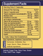 TheraSuva Complejo B + CoQ10 + Vitamina C - Suplemento de Máxima Potencia para Energía y Apoyo al Metabolismo, 2 Meses de Suministro, 120 Cápsulas Blandas