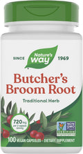 Nature's Way Escoba de Carnicero, 720 mg, 100 Cápsulas Veganas
