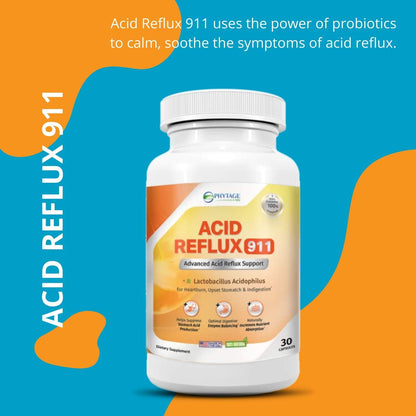 Natural Acid Reflux 911 - Complemento para Aliviar el Ardor de Estómago y la Acidez - 30 Cápsulas – Image 3
