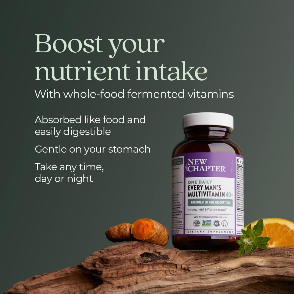 New Chapter One Daily Multivitamínico para hombre 40+ - 48 Comprimidos
