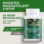 PlantFusion Metilfolato 5-MTHF Vegano de Alta Potencia – 60 Comprimidos Sublinguales