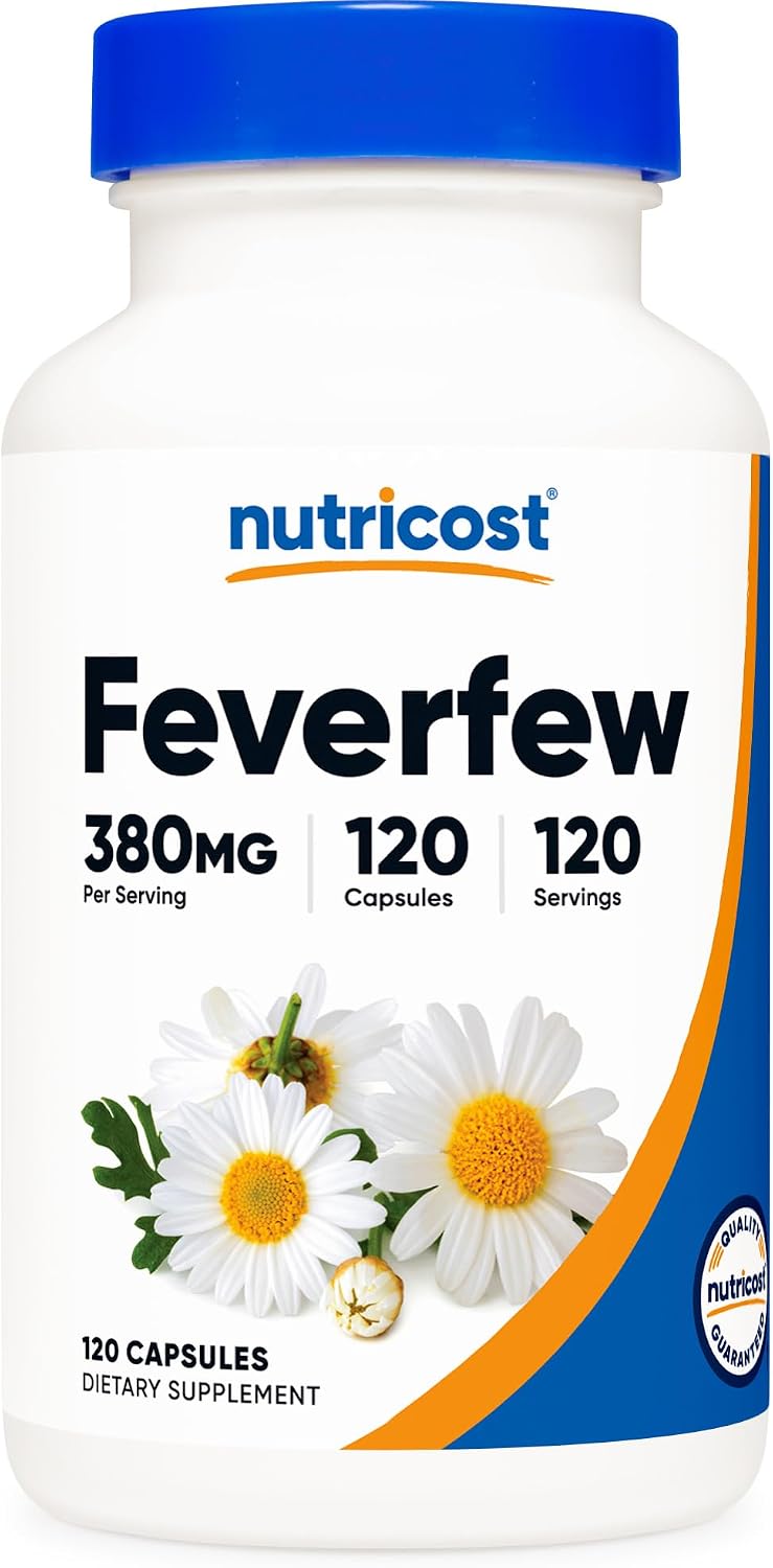 Nutricost Cápsulas de Tanaceto 380mg, 120 Cápsulas Vegetarianas
