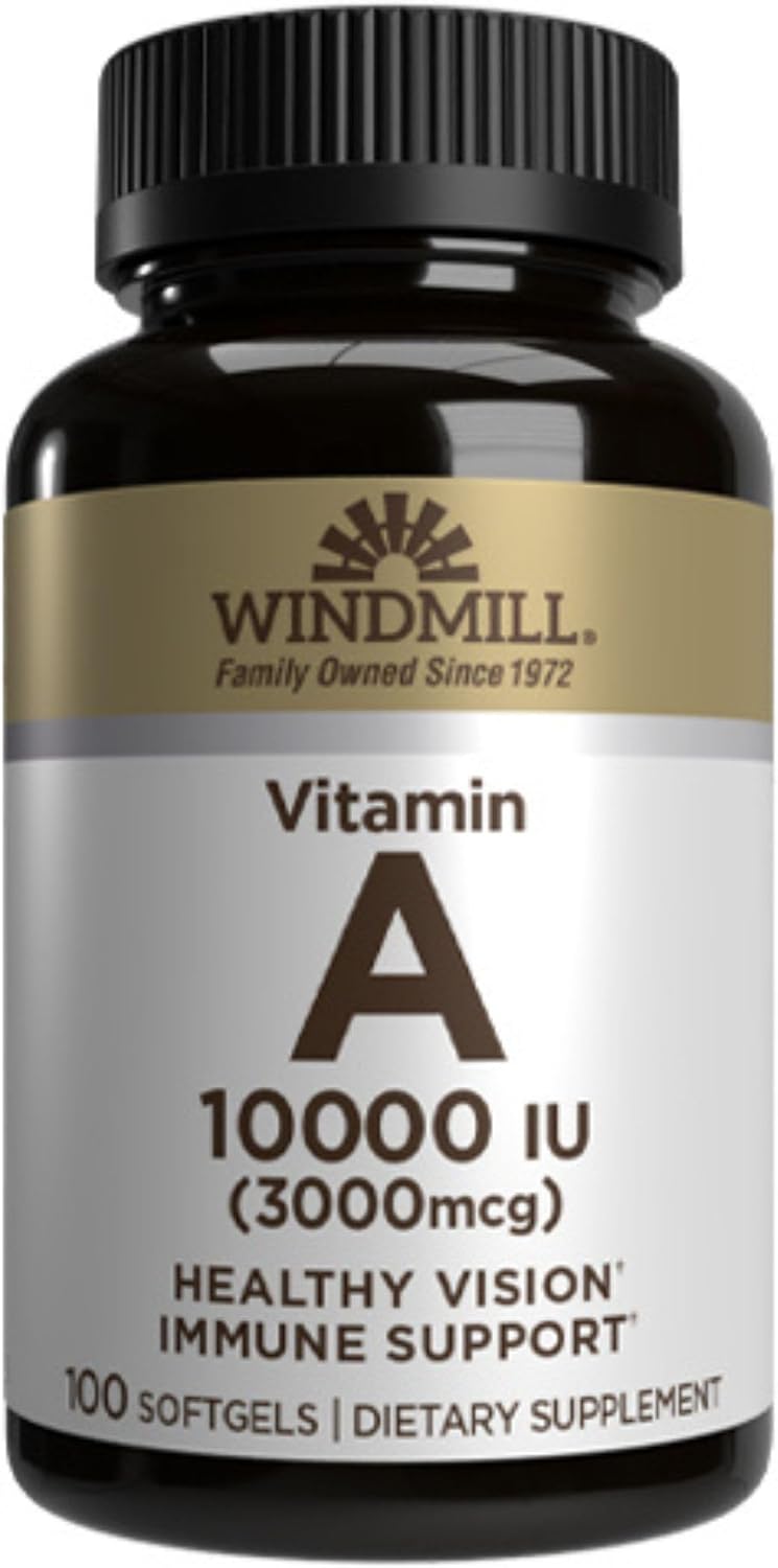 Vitamina A 10.000 UI - 100 Cápsulas Blandas