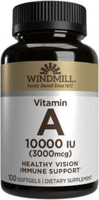 Vitamina A 10.000 UI - 100 Cápsulas Blandas