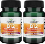 Swanson Supplemelts Vitamina B12 Sublingual 5 mg (5000 mcg) - 60 Comprimidos (2 Unidades)
