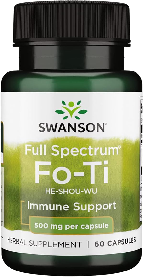 Swanson Fo-Ti 500 mg, 60 Cápsulas
