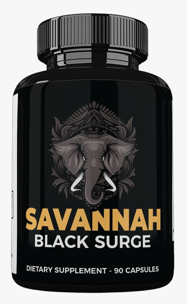 Zonata Savannah Black Surge Pills – Suplemento Masculino, 90 Cápsulas