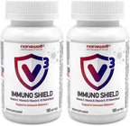 NANOWELL V3 IMMUNO Shield - Apoyo Inmunitario con Vitaminas C, D3, K y Zinc (360 Cápsulas Blandas)
