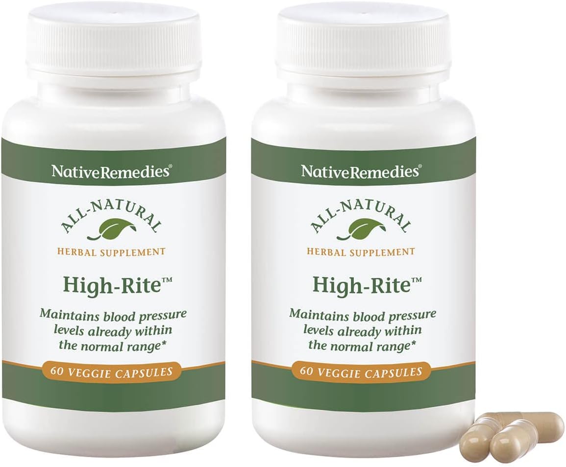 Native Remedies High-Rite - Suplemento Cardiovascular (2 Pack)