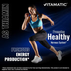Vitamatic Ácido Pantoténico (Vitamina B5) 500 mg - 200 Cápsulas Vegetales