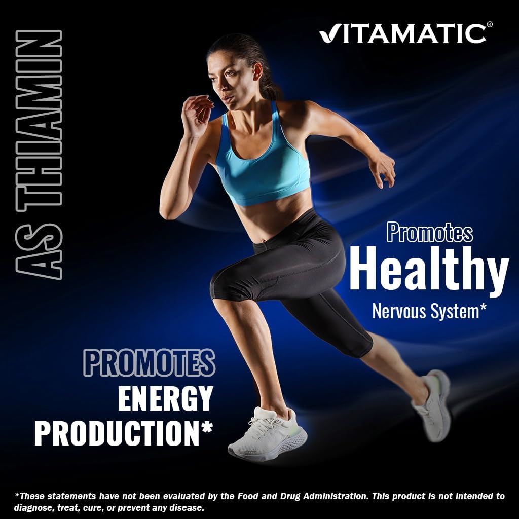 Vitamatic Ácido Pantoténico (Vitamina B5) 500 mg - 200 Cápsulas Vegetales
