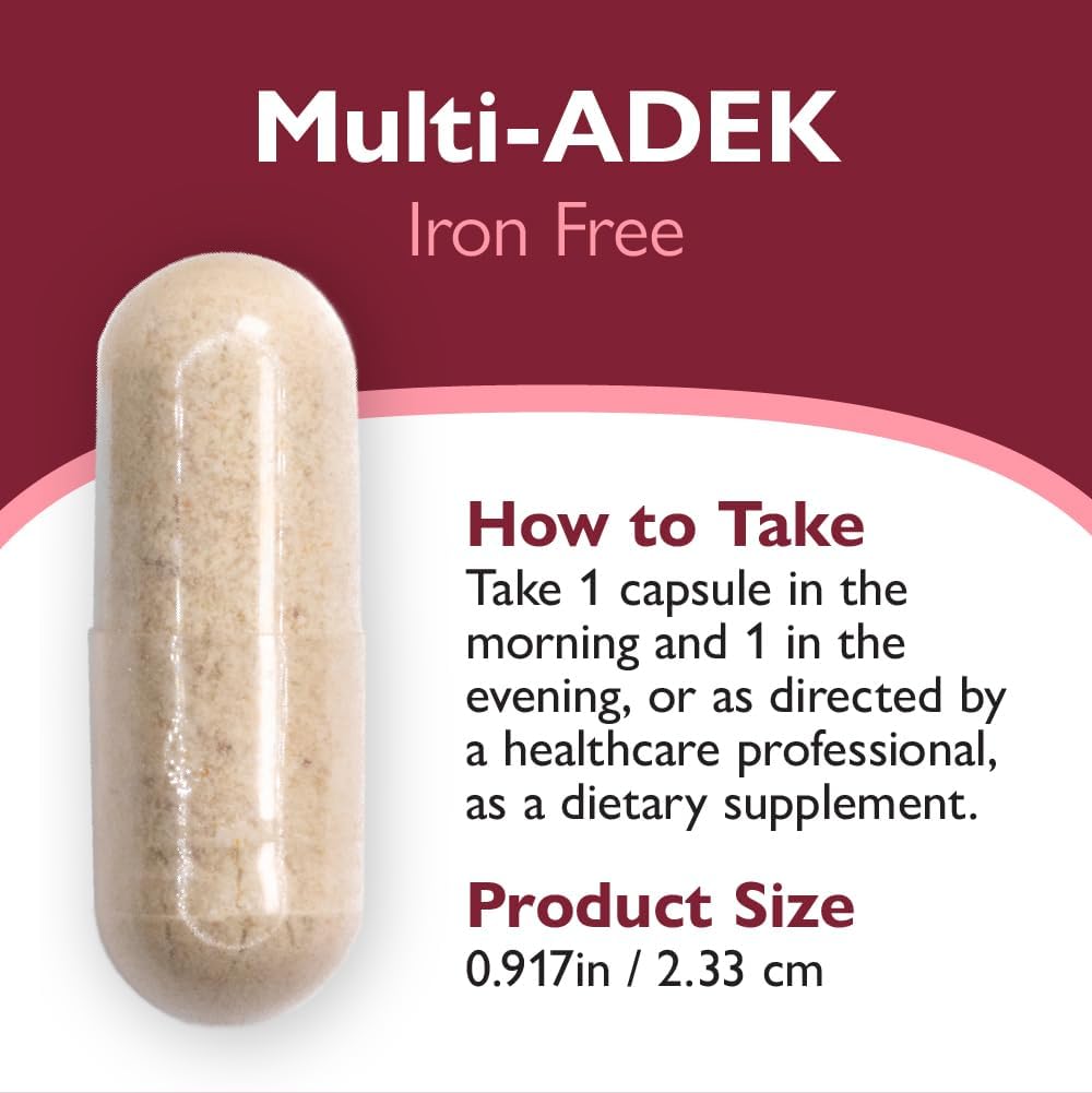 Celebrate Multi ADEK Bariatric Multivitamin without Iron - 180 Vegetable Capsules (3 Month Supply)