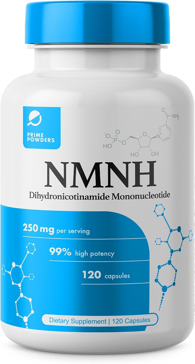 Primer Powders NMNH: Dihidronicotinamida Mononucleótido (120 Cápsulas) – Soporte NAD+