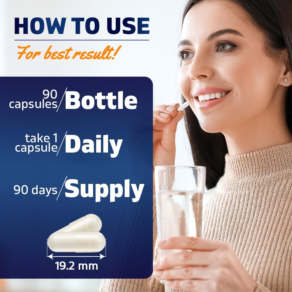 Vitamatic Orotato de Litio 20 mg, 90 Cápsulas - Veggie Caps, No Transgénico, Sin Gluten