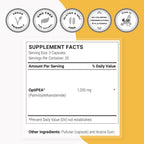 Supersmart - 99% PEA PalmitoilEtanolAmida 1200 mg al día con OptiPEA - 60 cápsulas vegetarianas