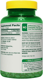Spring Valley Vitamina D3 Suplemento en Cápsulas Blandas, 25 mcg (1.000 UI), 450 Unidades