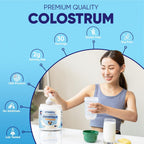 Vitamatic Calostro Bovino en Polvo 30% IgG - 60 Gramos (30 Raciones, Sin Sabor)