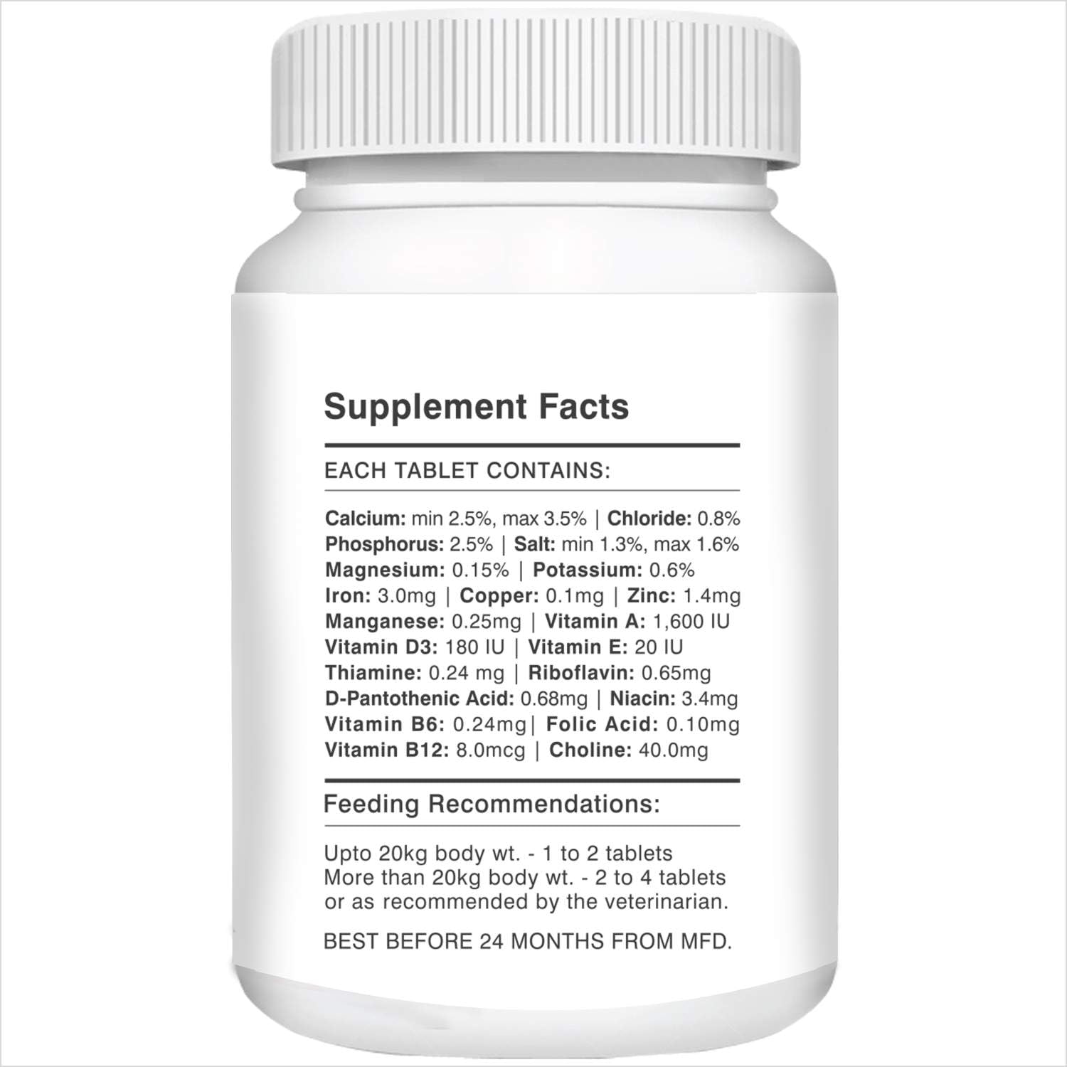 Drools Absolute Vitamin Tablet - Suplemento Multivitamínico para Perros, 110 Comprimidos