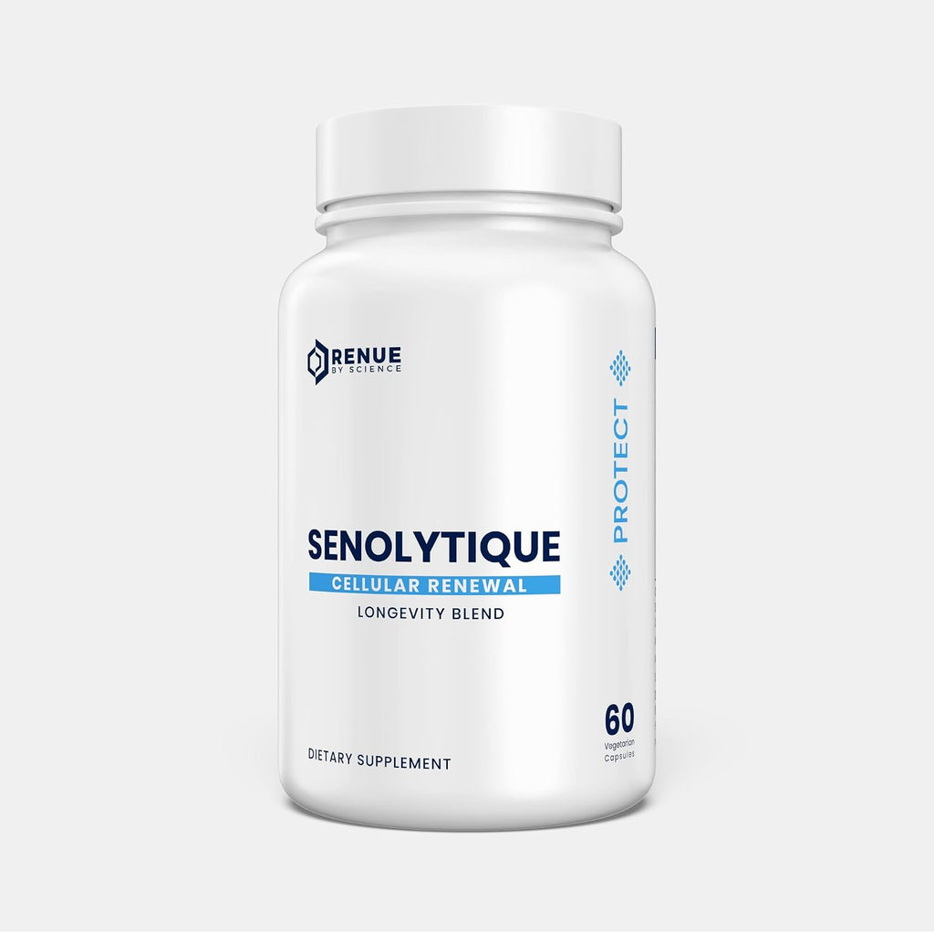 Renue By Science Senolytique Suplemento Senolítico | 60 Cápsulas con Fisetina (35 mg), Quercetina (78 mg) y Espermidina (3 mg) por ración | Fórmula Liposomal | Fabricado en EE. UU. y probado por terceros
