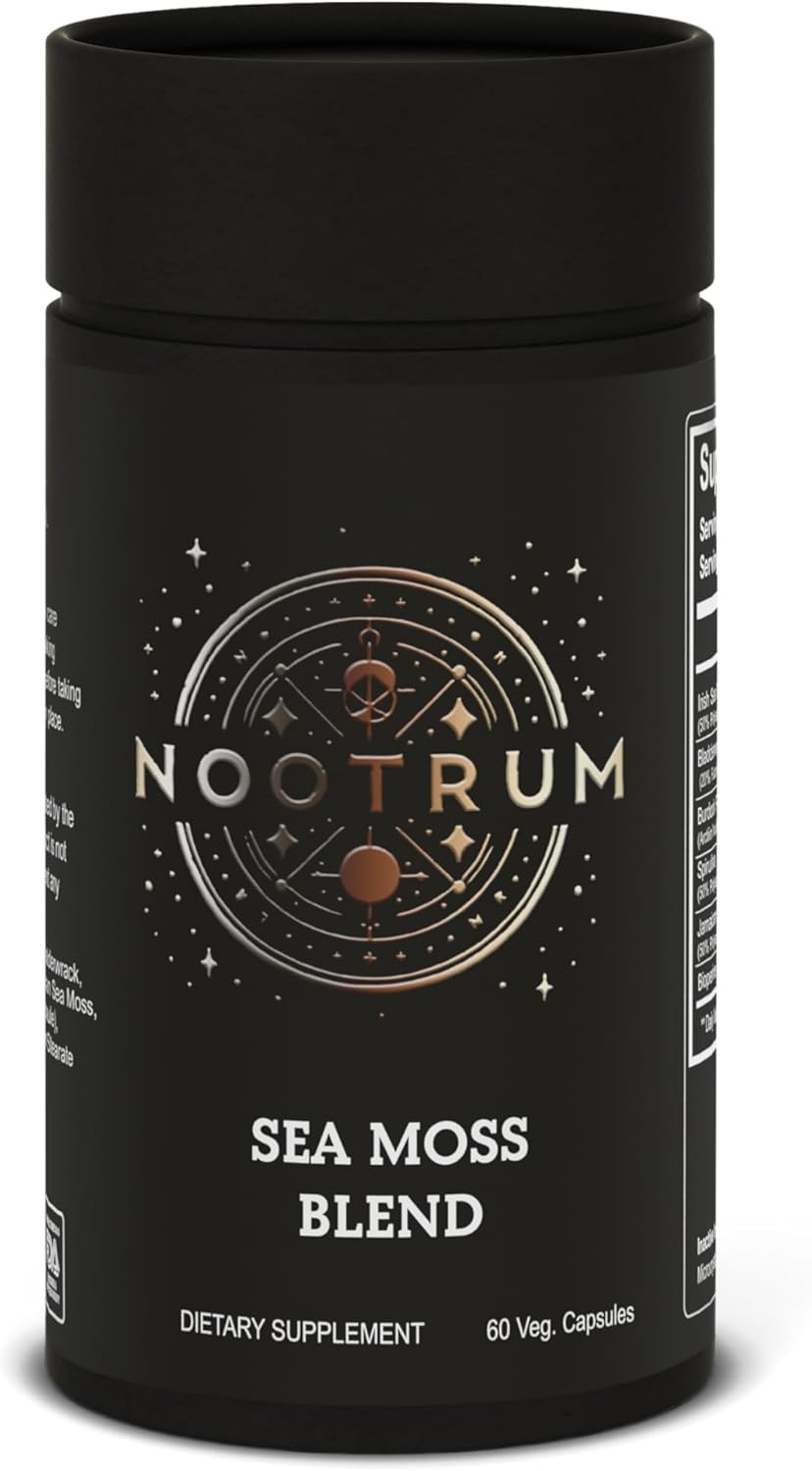 Nootrum Sea Moss Blend: Apoyo Inmunitario, Piel Radiante y Energía Natural con Irish Sea Moss y BioPerine