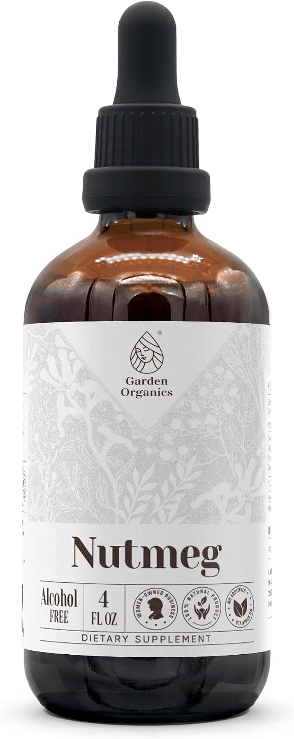 Extracto de Nuez Moscada sin Alcohol - Tintura Natural Vegana (118 ml)