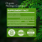 Hebhac Herbs Cápsulas de Moringa Ecológica 120 Cápsulas 1000mg