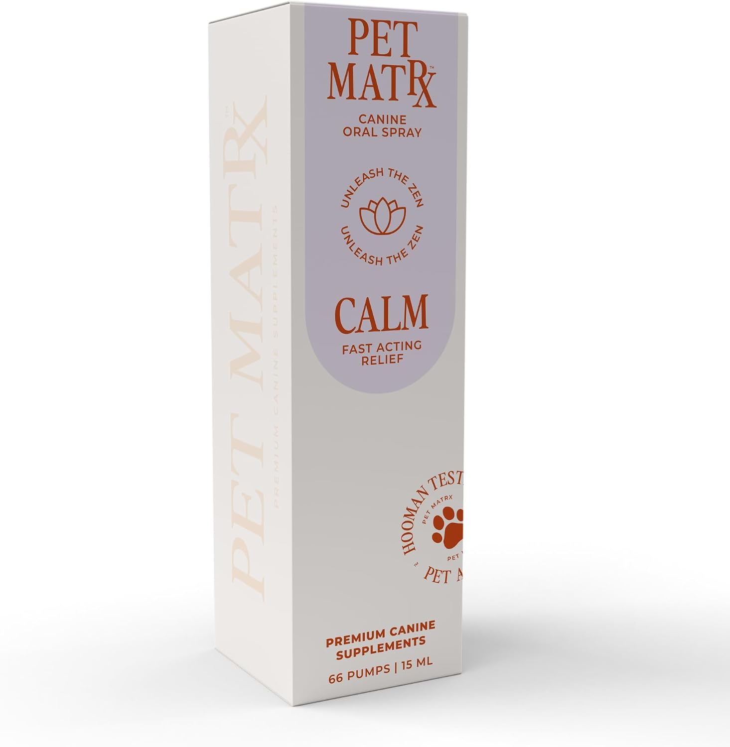 Pet MatRx Calm Spray para Perros - Suplemento para el Sistema Nervioso, Alivio de la Ansiedad, Entrenamiento de Comportamiento - Vitamina B1, NAC, GABA, Curcumina