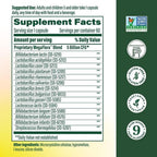 MegaFood MegaFlora Kids Probiotics - 5 Mil Millones de UFC - Sin OGM, Vegetariano, Sin 9 Alérgenos - 60 Cápsulas Mini