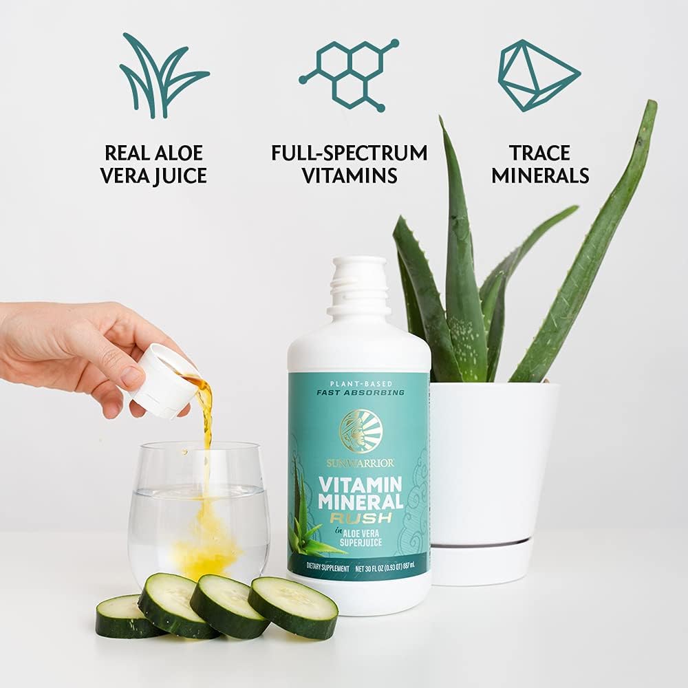 Sunwarrior Multivitamínico Líquido Vegano con Aloe Vera, 887 ml