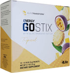 4Life Energy Go Stix Mezcla de bebida de naranja cítrica con aminoácidos, 30 sobres