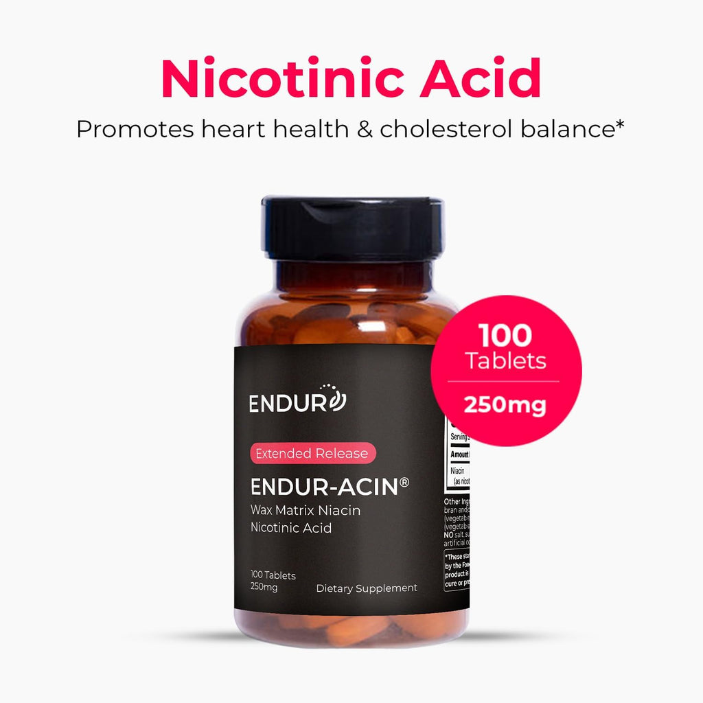 ENDUR-ACIN Niacina B3 Liberación Prolongada 250 mg - 200 Comprimidos