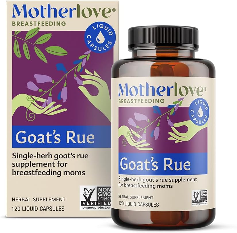Motherlove Goat’s Rue – 120 Cápsulas Líquidas para la Lactancia