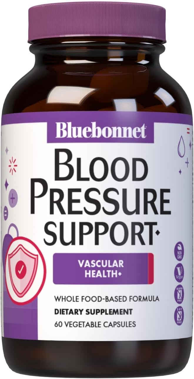 Bluebonnet Nutrition Apoyo para la Presión Arterial, Salud Vascular - 60 Cápsulas Vegetales