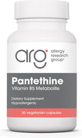 ARG Pantethine - 660 mg Pantethine (Vitamin B5 Metabolite) - Hypoallergenic - 60 Capsules