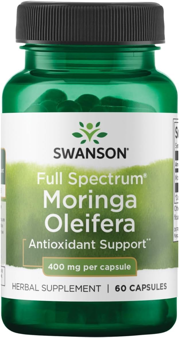 Swanson Full Spectrum Moringa Oleifera - 400 mg, 60 Cápsulas