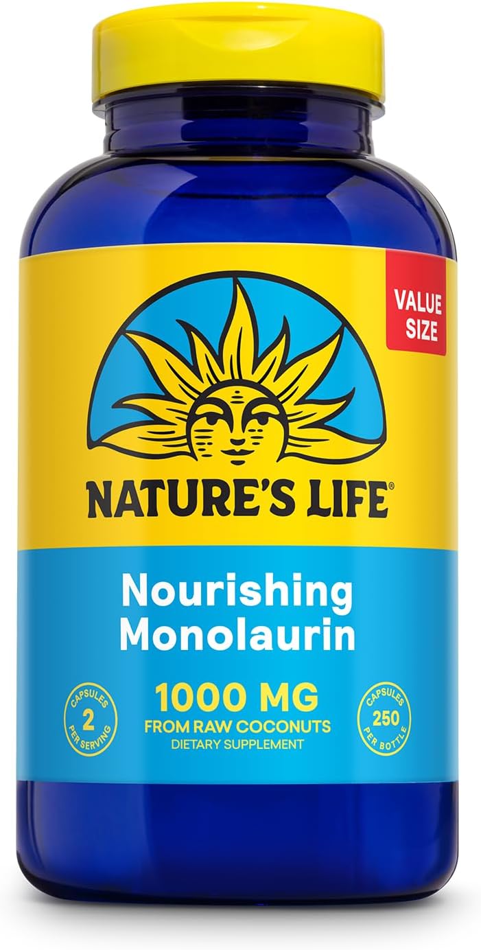 Nature's Life Monolaurin 1000 mg - 90 Cápsulas Vegetarianas