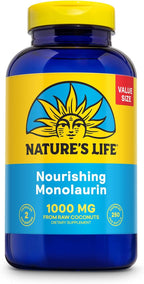Nature's Life Monolaurin 1000 mg, 180 Cápsulas Vegetarianas