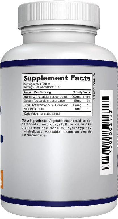 O!VITA Vitamina C Tamponada 1000mg | 100 – Función normal del sistema inmunitario: La vitamina C contribuye al – Image 4