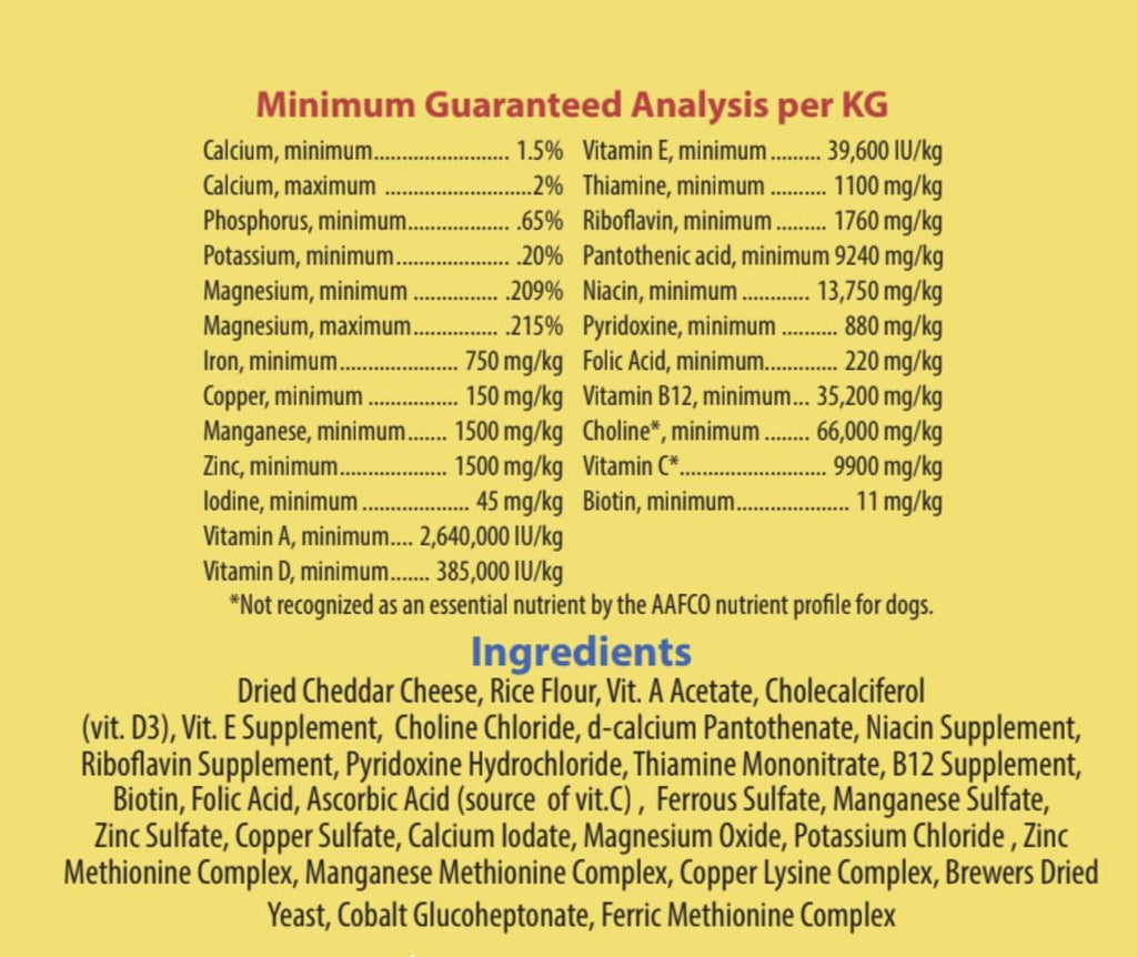 VM Supreme | El Complemento Vitamínico y Mineral Definitivo para Perros | Sabor a Queso Real | 311 g