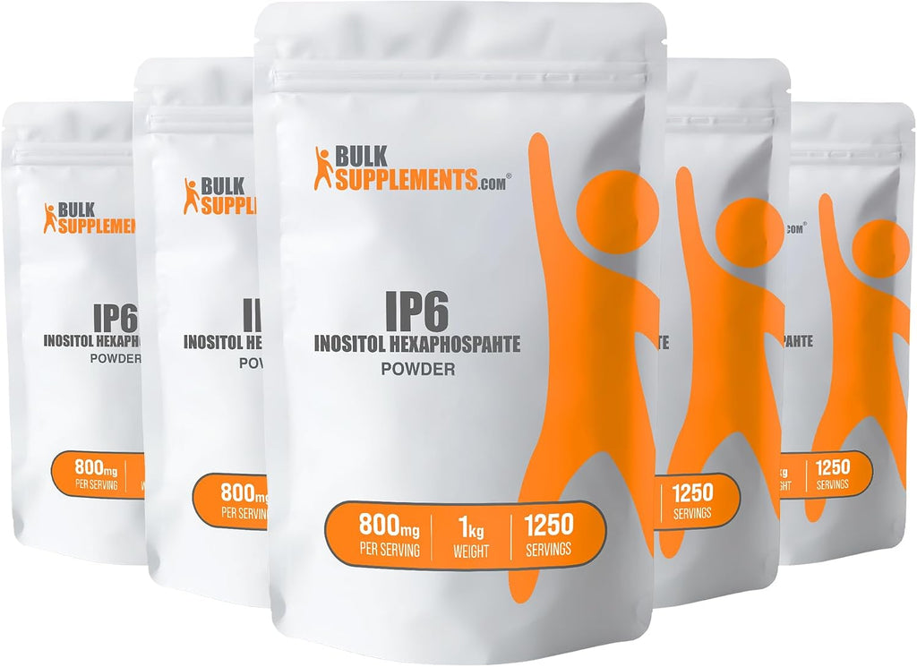 BulkSupplements.com IP6 Powder - Inositol Hexaphosphate, 800mg per Serving, Gluten-Free, 5 kg (11 lbs) (Pack of 5)