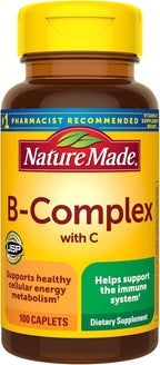 Nature Made Complejo B + Vitamina C, 100 Comprimidos, Lote de 2
