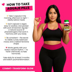Aguaje Pills para Curvas Femeninas – 100% Natural – 550mg x 100 Cápsulas – 3 Meses de Suministro