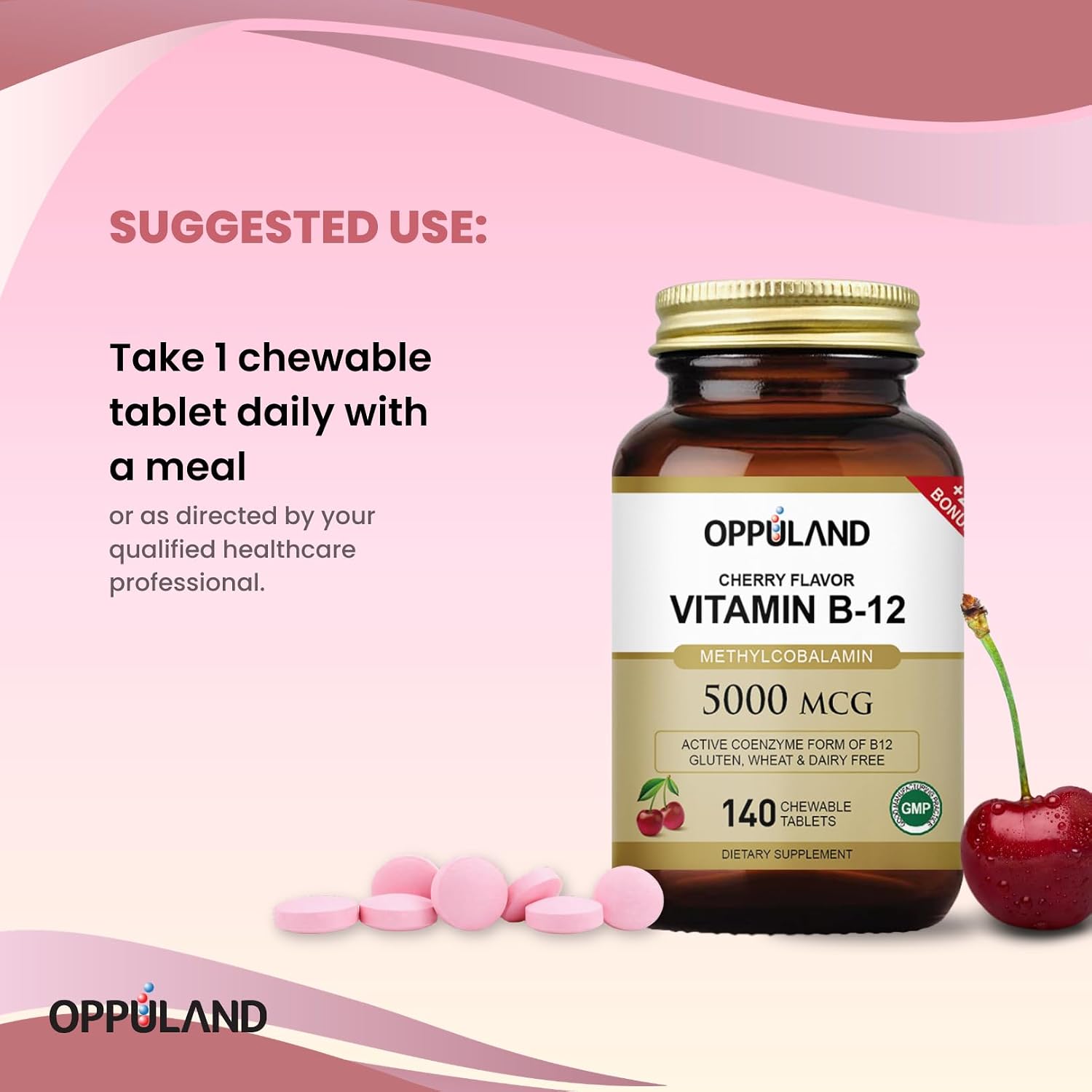 Metil B-12 5000mcg con Folato - Vitamina B12 Metilcobalamina Sublingual - Apoyo Energético y Cerebral - 140 Comprimidos Veganos