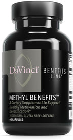 DAVINCI Labs Methyl Benefits - Suplemento de metilación con vitaminas B6, B12 y folato - 60 cápsulas vegetarianas