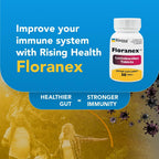Rising Health Floranex Probiótico Lactobacillus - 50 Comprimidos para Salud Digestiva