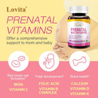 LOVITA Prenatal Multivitamins - 180 Comprimidos Vegetarianos